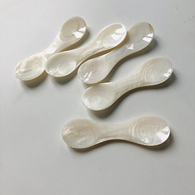 Cuillère à coquillages élégante faite à la main-Parfait pour remuer les thés et les desserts Cuillère à nacre naturelle faite à la main - Product Image 6