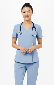 Pantalon de jogging moderne Tissu facile d'entretien Fabricants de gommages médicaux Étiquettes personnalisées Tissu écologique Uniforme de médecin Usine - Product Image 5