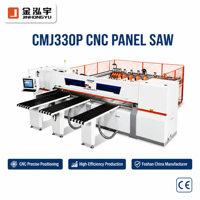 Scie à panneaux horizontale électronique CMJ330 entièrement automatique pour la découpe de panneaux de bois, machine de découpe de haute précision avec commande CNC et moteur