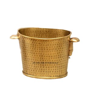 Cuivre Antique Fini Qualité Supérieure Métal Unique Fantaisie Designer Vin Et Seau À Glace Bacs À Boissons À Prix Impressionnant - Product Image 3