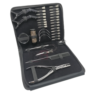 Kit d'outils professionnels de haute qualité en acier inoxydable pour extensions de cheveux avec pinces crocodiles et outils capillaires essentiels - Product Image 4