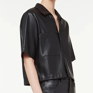 Chemises en cuir pour femmes de style décontracté de haute qualité, grande capacité, vente directe d'usine, chemises en cuir pour femmes - Product Image 6