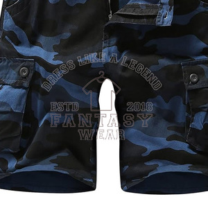 FANTASY WEAR OEM Venta al por mayor Pantalones cortos cargo multibolsillos para hombre, clásicos hasta la rodilla con bolsillos laterales y logotipo personalizado - Product Image 6