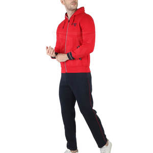 Otoño Invierno Traje deportivo para hombre Sudadera con capucha y pantalones con logotipo personalizado con traje de chándal de algodón de talla grande 100% - Product Image 3
