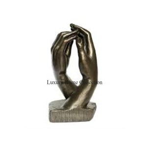 Sculpture décorative en métal et objet fait à la main Design de table Designer couleur marron Look fantaisie fournitures de bureau - Product Image 2