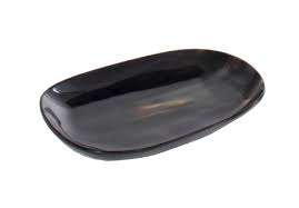 Bandeja de cuerno decorativa Bandeja de postre de cuerno rectangular grande más vendida Bandeja de cocina de mesa de cuerno natural Bandeja de comida hecha en la India - Product Image 3