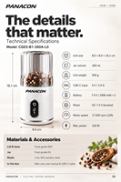 Moulin à café électrique personnalisé OEM ODM, broyeur portable pour herbes, épices et céréales, machine à poudre pour la cuisine, vente en gros