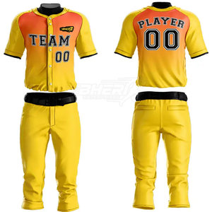 Haute qualité 100% Polyester Baseball uniforme maillot et pantalon ensemble personnalisable séchage rapide et respirant quantité minimale de commande bas - Product Image 5