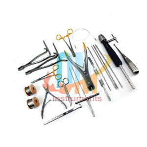 Kit d'instruments orthopédiques vétérinaires standard, 20 pièces, outils chirurgicaux en acier inoxydable, stérilisables de qualité hospitalière certifié CE ISO - Product Image 5