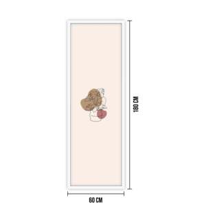 White Wood-Effect Poster Frame 60 X 180 cm Classical Style MDF Photo Frame with Bamboo Flip A3 <b>Mirror</b> Style - Product Image 2
