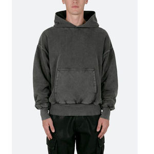 Sweat à capuche personnalisé lavé à l'acide Style lourd ample surdimensionné décontracté Couple sweat poids lourd unisexe sweats à capuche - Product Image 3
