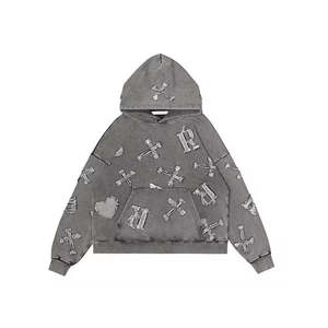 Recién llegado, sudaderas con capucha desgastadas para hombre, el mejor diseño, sudaderas con capucha elegantes transpirables de secado rápido para hombre en material de alta calidad - Product Image 4