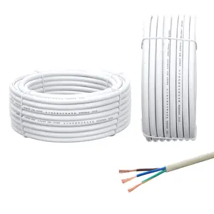 Precio al por mayor, precio de China, 300/500V, Cable Flexible de 3 núcleos, Conductor de cobre para electrodomésticos, Cable de alimentación eléctrica