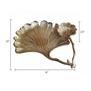 Bol décoratif à double feuille en aluminium durable et fabriqué à la main pour servir des fruits finition dorée pour la cuisine à domicile par Uzair Handicrafts 2025 - Product Image 2