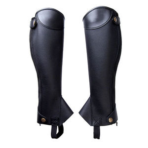 Dernier modèle de demi-gambières d'équitation en cuir véritable, réglables, pour la course, toutes couleurs, personnalisables pour femme, confortables - Product Image 1