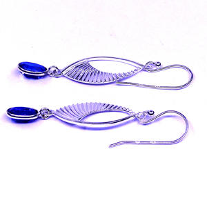 Party Wear Pendiente de tanzanita de plata esterlina 925 - Product Image 4