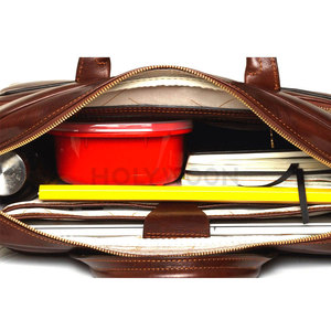 Introducing Leather Laptop <b>Bag</b> for Men Large Capacity Lightweight Multiple Compartments <b>Documents</b> Accessories Everyday Office - Product Image 6