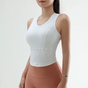 Sujetador deportivo transpirable sin costuras para mujer Sujetador acolchado extraíble con estilo reversible Push-Up Gym & Running Bras - Product Image 3