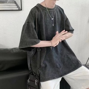 High Quality Tshirt Custom logo Plain Vintage Oversized <b>t</b> <b>Shirt</b> 100% Cotton <b>Heavyweight</b> Washed <b>t</b> <b>Shirt</b> Supplier <b>T</b>-<b>shirt</b> for <b>men</b> - Product Image 2