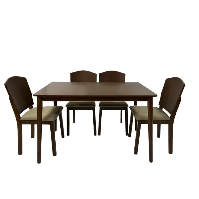 Petite table carrée en bois massif de style minimaliste moderne table à manger en bois ensemble table à manger et chaises de restaurant