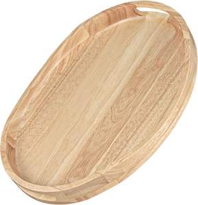 Bandeja de Servir de Madera Multifuncional, Elegante y Moderna, con Asas Metálicas Creativas, para Desayuno, Café, Decoración del Hogar, Temas de Frutas/Florales - Product Image 3