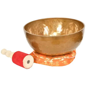 Cuenco Tibetano para cantar, cuenco con sonido para meditación, hecho a mano, Yoga, Chakra, curación, atención plena, alivio del estrés, espiritual único - Product Image 5