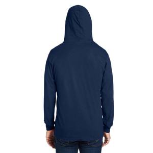 Camiseta con capucha de manga larga de algodón hilado con anillo 100% - Product Image 6