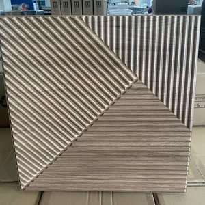 Irini, recién llegado, Panel de pared de listón 3D, Panel texturizado estriado 3D para decoración del hogar, nogal - Product Image 5
