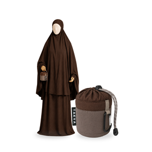 Falda de Oración Musulmana Portátil TAKVA para Mujer, Larga, Sin Mangas, Color Sólido, 100% Poliéster, Ropa Modesta - Product Image 2