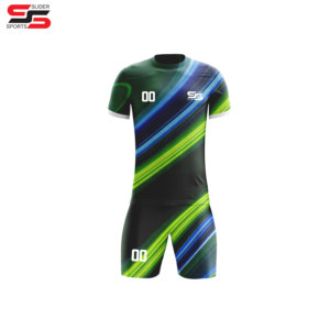 Ensembles d'uniformes de football personnalisés en gros pour usine – Kit maillot unisexe en polyester respirant avec impression pour adultes, séchage rapide, léger - Product Image 5