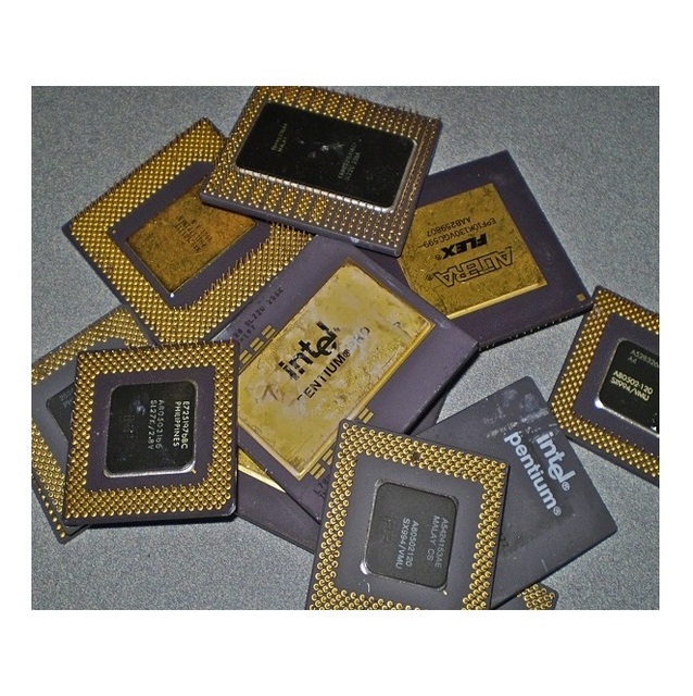High Grade Ceramic CPU Scrap for Gold Recovery and Electronic Waste Processing