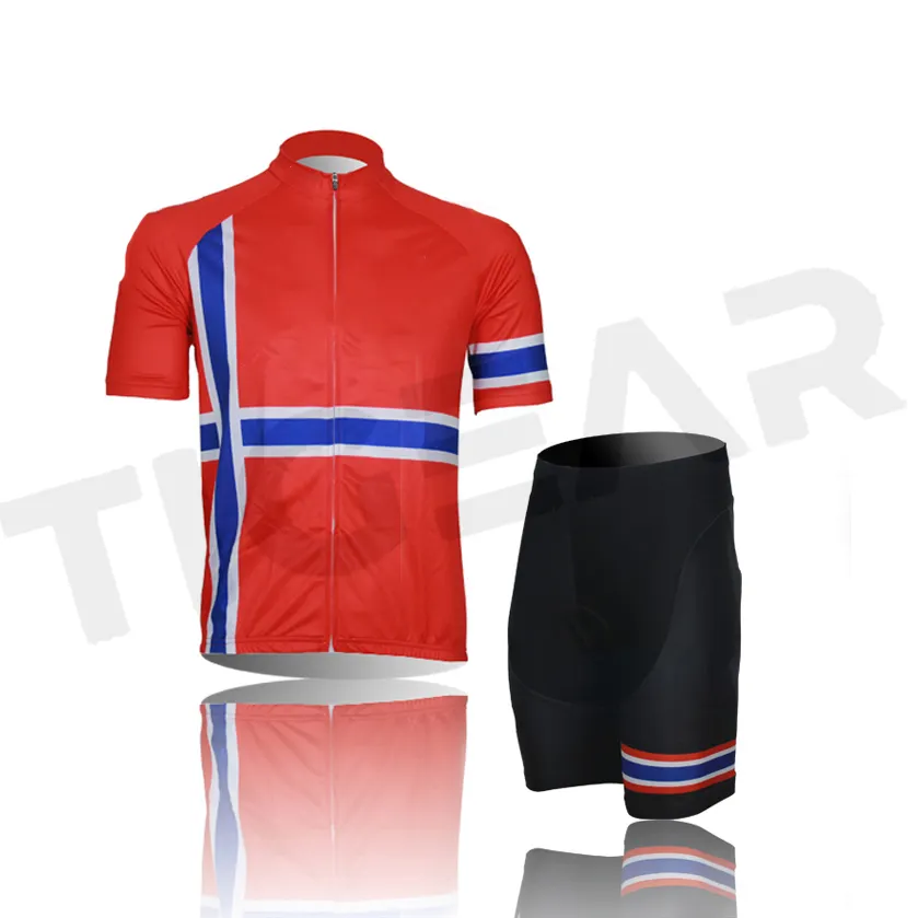 Cycling Uniforms Men's Road Bike Wear Cycling Sports Shirt Designs Cycling Jersey Sets Low MOQ Cheap Price