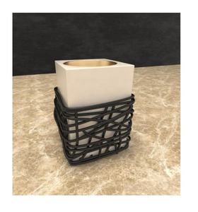 Brûleur d'encens moderne en bois d'acacia artisanal de luxe tendance 2026, écologique, Mubkhar Bakhoor Oud, diffuseur alternant clair/foncé - Product Image 1