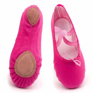 Chaussures de Ballet pour femmes, pantoufles de danse souples, chaussures en cuir véritable - Product Image 3
