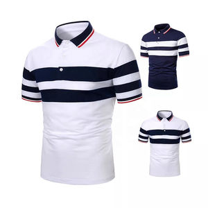 Camisetas Polo de algodón 100% bordadas personalizadas de alta calidad camisetas de golf transpirables de talla grande para hombres - Product Image 4