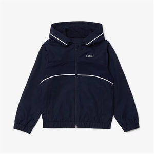 Nueva ropa deportiva con capucha para niños, conjuntos de chándales con logotipo personalizado, cremallera, Color sólido, ropa informal cómoda y transpirable - Product Image 6