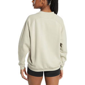 Pull-over surdimensionné en polaire avec logo personnalisé de haute qualité Sweat-shirt col rond pour femme Streetwear Sweat-shirt pour femme avec logo personnalisé - Product Image 5