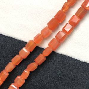 100% Natural IGI Certified Carnelian Smooth Plain Tumble Rondelle <b>Loose</b> <b>Beads</b> 8x7x5mm AA Grade Orange Fire Vivaaz Gems Jaipur - Product Image 3
