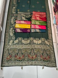 Premium Maslin Viscose Designer Sarees Élégant Léger Ethnique Porter pour les Mariages Fêtes Été Hiver Exclusif - Product Image 2