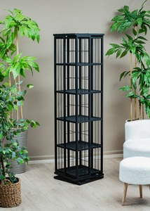 Estantería Giratoria de Hierro de 360 Grados, Estante de Almacenamiento Giratorio para Comedor y Escuela, Estantería Moderna de 6 Niveles - Product Image 5