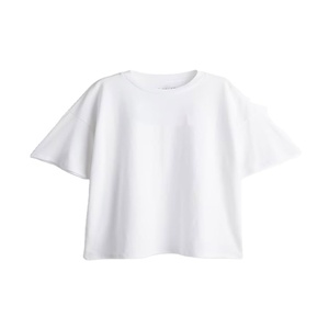 Camiseta de Manga Larga con Cuello Redondo para Mujer, Talla Grande, 100% Algodón Orgánico, Transpirable, Ecológica, Bordada y Estampada, Informal - Product Image 1