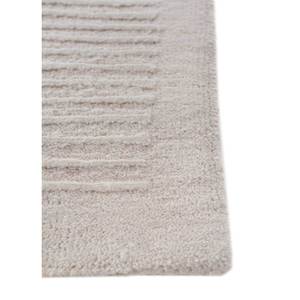 Alfombra Rectangular Abstracta de Lana y Seda de Bambú Tejida a Mano UnfoldBy Kavi Ivory de 10 mm para Sala de Estar, Pasillo y Hogar - Product Image 4