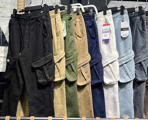 กางเกงคาร์โก้เอวกลางเอวสูงของผู้ชายยอดนิยมปรับแต่งสีได้น้ำหนักเบาผ้าใบคุณภาพสูงรุ่นล่าสุดที่เป็นทางการสำหรับ - Product Image 4