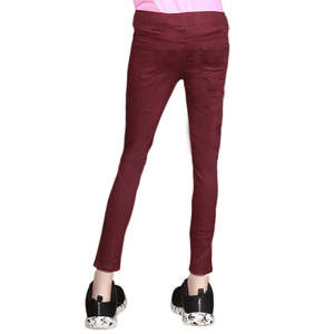 Jeggings a rayas para mujer - Color granate - Product Image 5