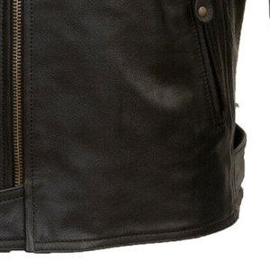New Arrival High Quality Leather Made Motorbike <b>Men</b> <b>Jacket</b> Low MOQ <b>Men</b> Motorbike <b>Jacket</b> - Product Image 6