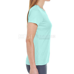 T-shirt d'été décontracté pour femmes, taille plus, en coton, col rond, manches courtes, respirant, doux et confortable - Product Image 2