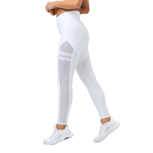 Women's High-Waisted Breathable Yoga <b>Pant</b> Tie Dye Printed <b>Mesh</b> Spandex/Polyester Compression Fitness Gym Sport Full-Length - Product Image 2