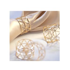 Handmade Factory Sales Gold Metal Napkin Holder Wedding Table Decorative Shiny Polished Metal Napkin Ring - Product Image 4