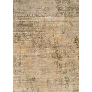 Alfombra de Lana Anudada a Mano Uvenuti Beige Marrón AKWL-13025, Alfombra Rectangular Abstracta Nueva para el Hogar, Sala de Estar, Pasillo, Entrada - Product Image 1