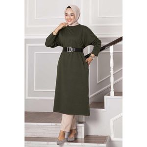 เสื้อสองด้ายสีกากีเสื้อเจียมเนื้อเจียมตัวสำหรับผู้หญิง - Product Image 5